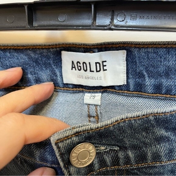 AGOLDE Toni High Rise Straight Jeans in Obscure 29 NWOT - Picture 11 of 12